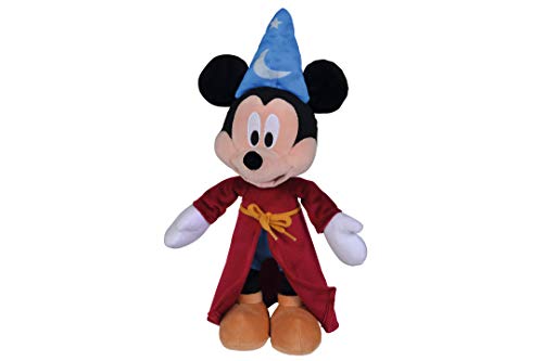 Simba Peluche Mickey Fantasía 25 cm, Vestido de Aprendiz de Brujo como en la película, Licencia Oficial Disney, para Todas Las Edades, Multicolor (6315870222)