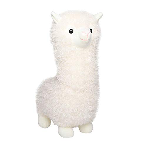 Juguete de peluche de alpaca Spring Country, animal de peluche de llama, muñeca grande de 45 cm, almohada de abrazo, cojín suave y esponjoso, regalo súper kawaii para cumpleaños, niñas y amantes,