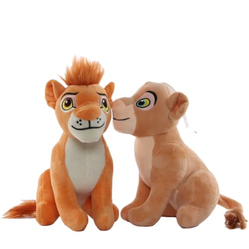 2Pcs El Rey León Lovely Lion Doll Toy Plush Kawaii Simba Nala 23Cm Regalo De Cumpleaños Regalo para Niños Childern Kids Decor Gift