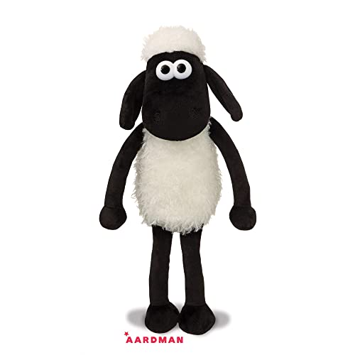Shaun the Sheep 61173 8-Inch Plush Cuddly Toy, Black and White, 8in, Suitable for Adults and Kids