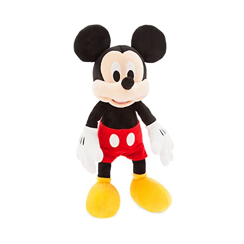 Disney Store Peluche Mediano de Mickey Mouse, Altura: 45 cm, Peluche con un Acabado de Tacto Suave y Detalles Bordados, para Todas Las Edades