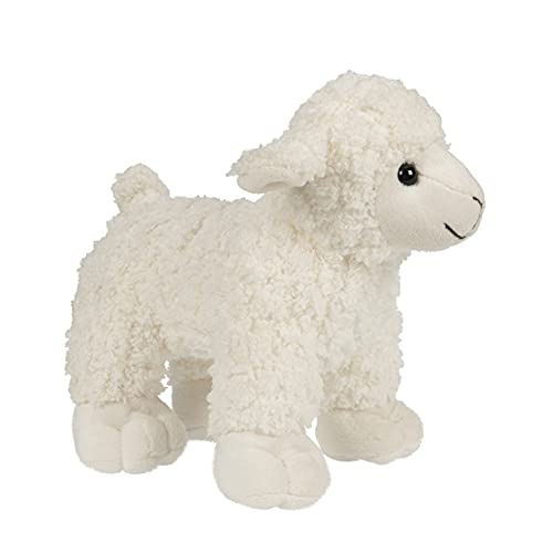 Uni-Toys - Cordero Blanco - 19 cm (Longitud) - Oveja, Animales de Granja - Animal de Peluche, BH-13057
