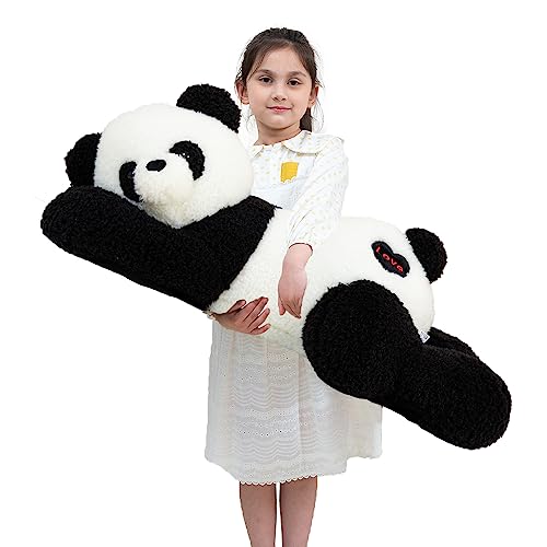 Aiuidun Oso Panda Gigante Juguete de Peluche Panda Grande y Lindo Almohada Suave para Niños Cojín para Dormir Regalo (100cm/39.3inch)