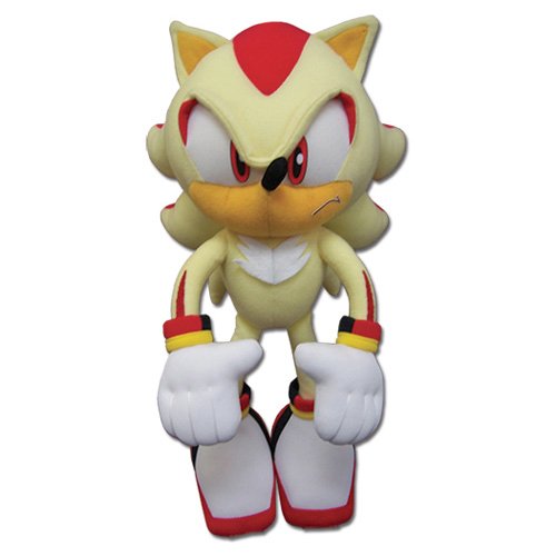 GE Animation Great Eastern GE-52631 Sonic The Hedgehog Super Shadow Stuffed Plush, 12 by GE Animation