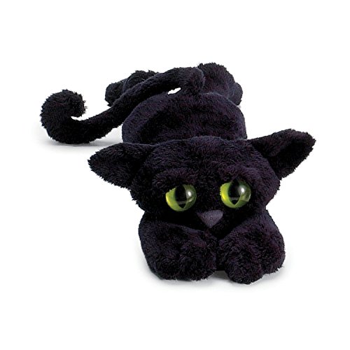 Manhattan Toy 104140 Lanky Cats - Peluche de gato, color negro