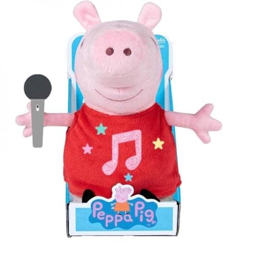 Famosa- Peluche Musical Peppa Pig 27 cm Mod. sdos. (760019955)