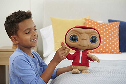 E.T El extraterrestre Peluche 40 aniversario Cuerpo blandito, juguete con luces y sonidos, regalo +3 años (Mattel HMG04)