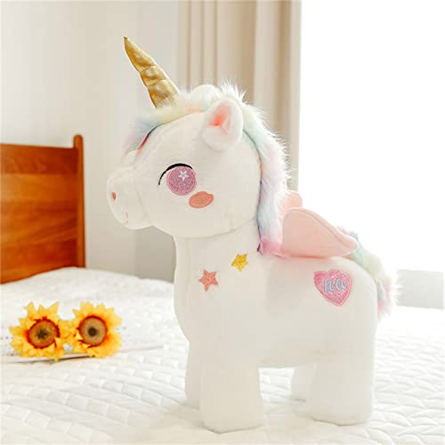 SWECOMZE Unicornio peluche unicornio peluche peluche unicornio peluche peluche unicornio unicornio grande para bebé o niña unicornio regalo de cumpleaños (rosa,25 cm)