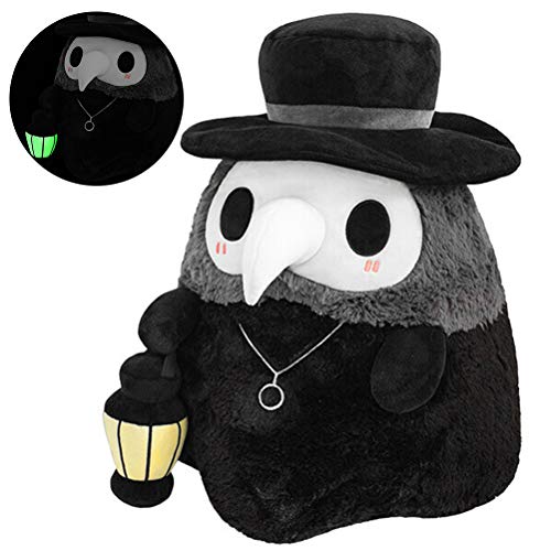 SUPYINI Doctor Doll, Plague Doctor Peluche Luminous Plush Toy Halloween Navidad Luminous Plush Stuffed Cosplay Doll Soft Lovely Couple Doll Party Dance Props for Home Collection, 20 cm