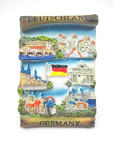 Euro Souvenirs Poly Magnético Role Alemania/Alemania 5x7x1cm, a. Metalltaf el Marca