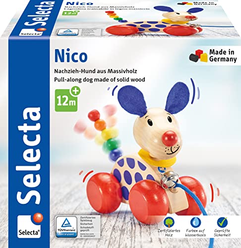 Selecta-Peluche de Perro Nico, Color (Schmidt Spiele GmbH 62026)