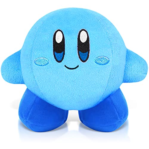 LIVESTN Kirby Peluche, 18 cm Peluche de Kirby, Kirby Plush Doll Kirby Muñeca de Peluche, Juguete de Peluche Kirby Lindo Figura de Peluche para Niños Regalos de Cumpleaños (Azul)