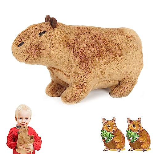 Muñecos de Peluche de Capybara, Carpincho Animales de Simulación, Juguetes de Peluche de Capibara, Lindo Muñecos Peluche Carpincho, Capybara Muñecas de Relleno de Roedores, Regalo para Niños y Amigos