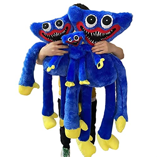 K&F-KFSH Poppy de Gran tamaño Playtime Huggy Wuggys Plush, Horror Monster Figura Grande Muñeca de Juguete Decoración para niños Adultos Juego de Navidad Cumpleaños de Fan (Color : Azul, Size : 100CM)