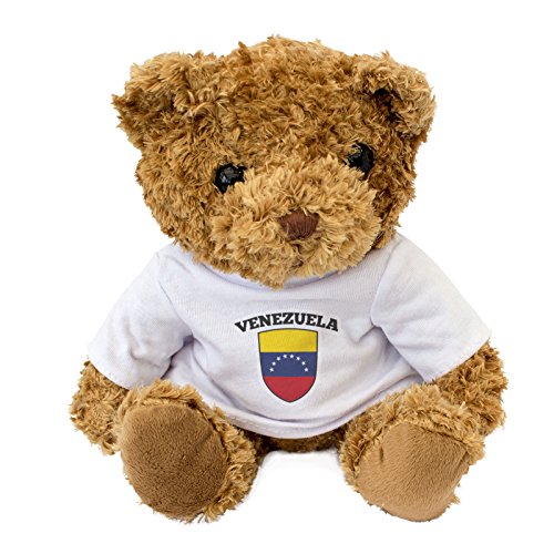 London Teddy Bears Venezuela - Oso de Peluche con la Bandera de Venezuela, Suave y Bonito, cumpleaños
