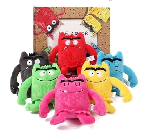 Monster Plush Toys, My Emotional Little Monster Cartoon Doll, Color Plush Doll Set-1Set