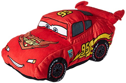 Disney Pixar Cars Peluche Rayo Mcqueen Red Pillow Buddy – Kids Super Soft Poliéster Microfibra 19 Pulgadas (Producto Oficial Disney Pixar)